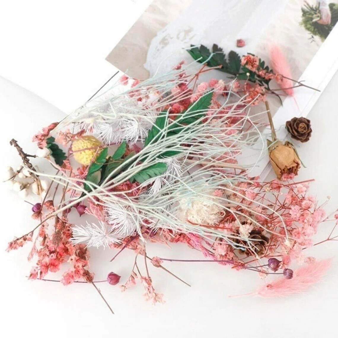 1 Box Mix Beautiful Real Dried Natural Flowers for Resin Jewelry Craft Making - Image 5