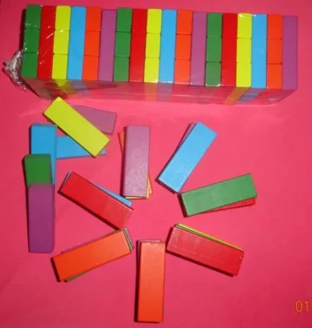 54-Piece Colorful Wooden Jenga Game – Fun, Interactive, Classic Stacking Toy for Kids' Entertainment and Skill Development - Image 3