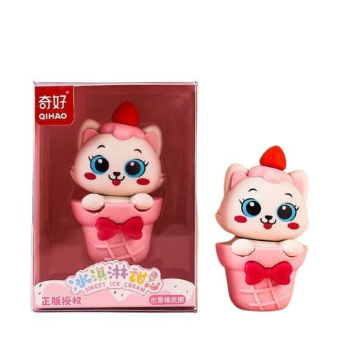 Animal Ice Cream Eraser for Best Return Gift for Girls & Boys (1Pack) - Image 3