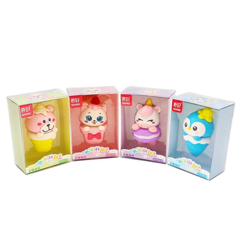 Animal Ice Cream Eraser for Best Return Gift for Girls & Boys (1Pack) - Image 4