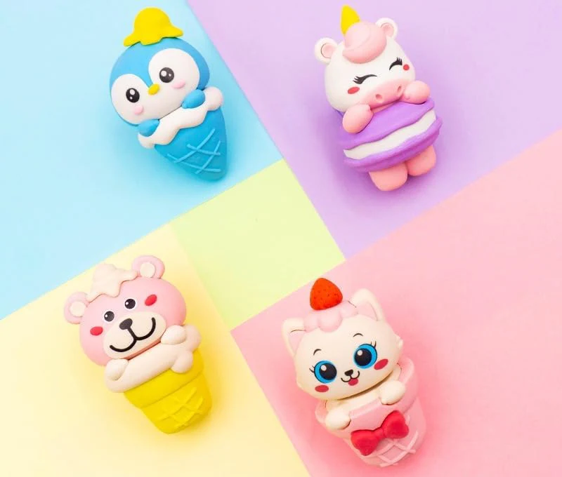 Animal Ice Cream Eraser for Best Return Gift for Girls & Boys (1Pack) - Image 8