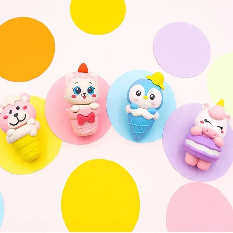Animal Ice Cream Eraser for Best Return Gift for Girls & Boys (1Pack) - Image 9