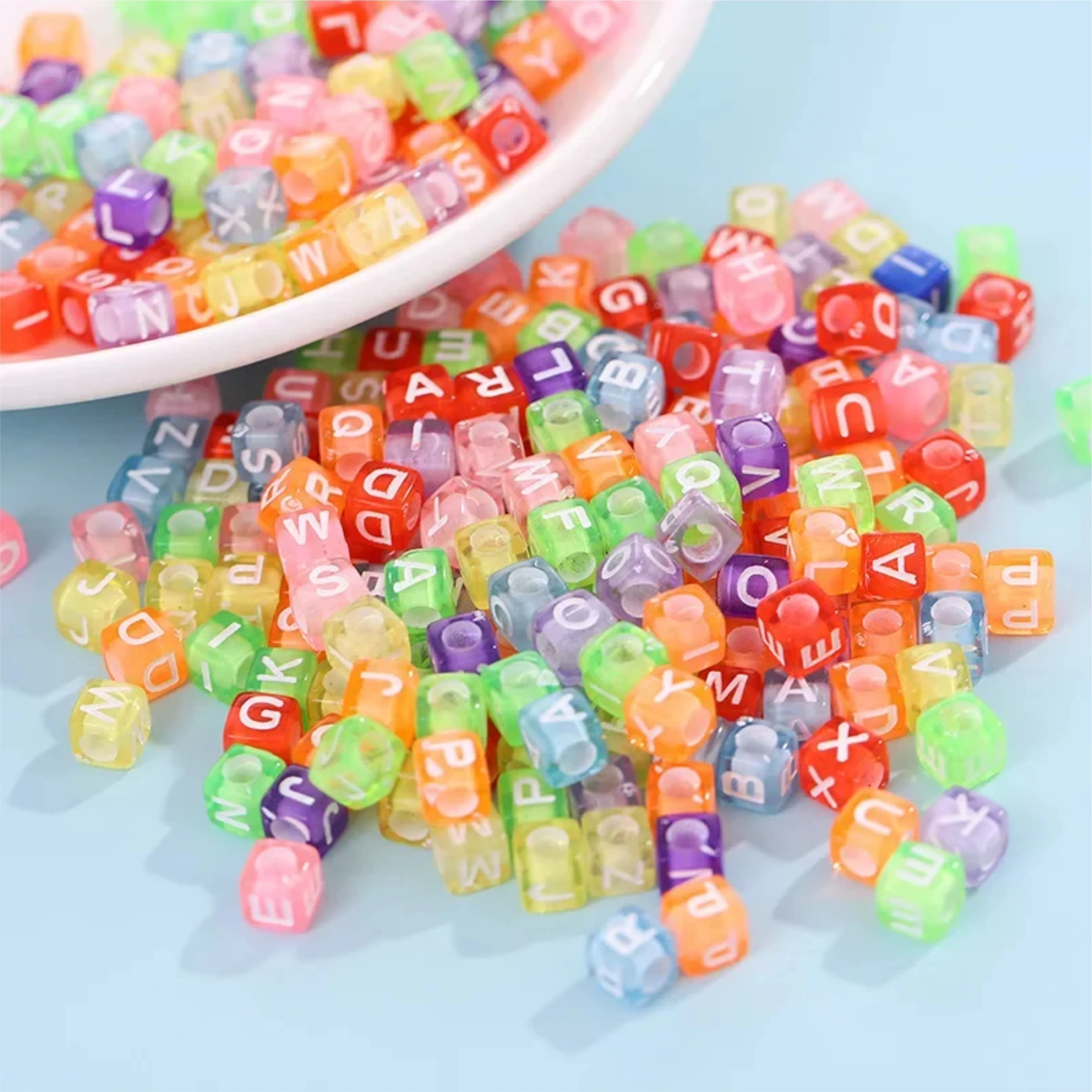 Art and Craft Plastic Alphabets - Multicolour - CRAFT