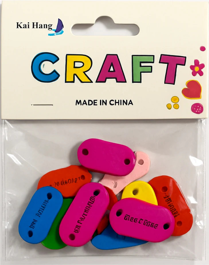 Art and Craft Wooden Colourful Buttons - CRAFT - Image 2
