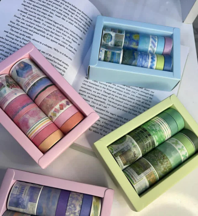 Washi Tape Art Gallery Set of 12(Multicolour) - Image 2