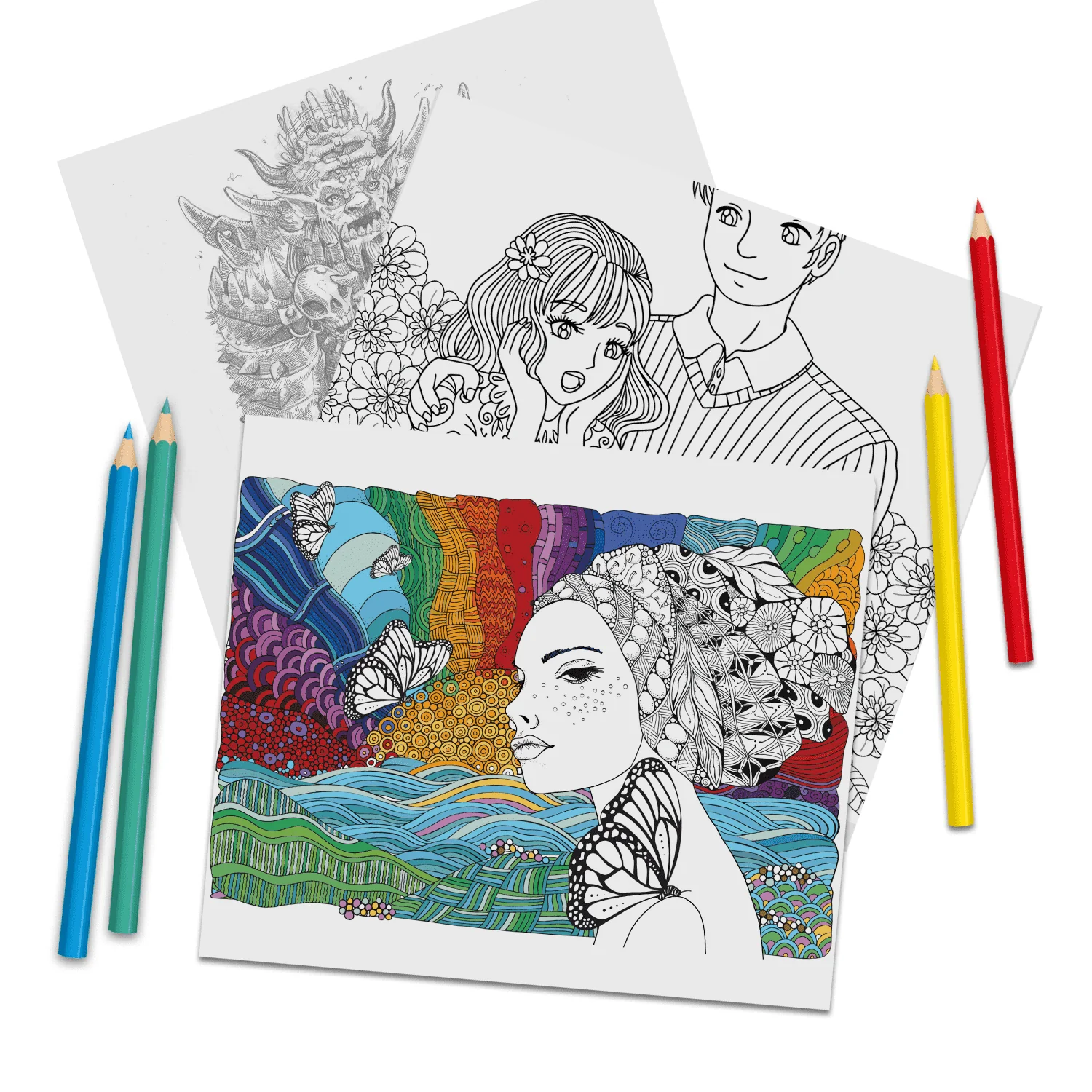 Artella Adult Coloring Book 48 Design 7 x 9.5 inches. - Image 2