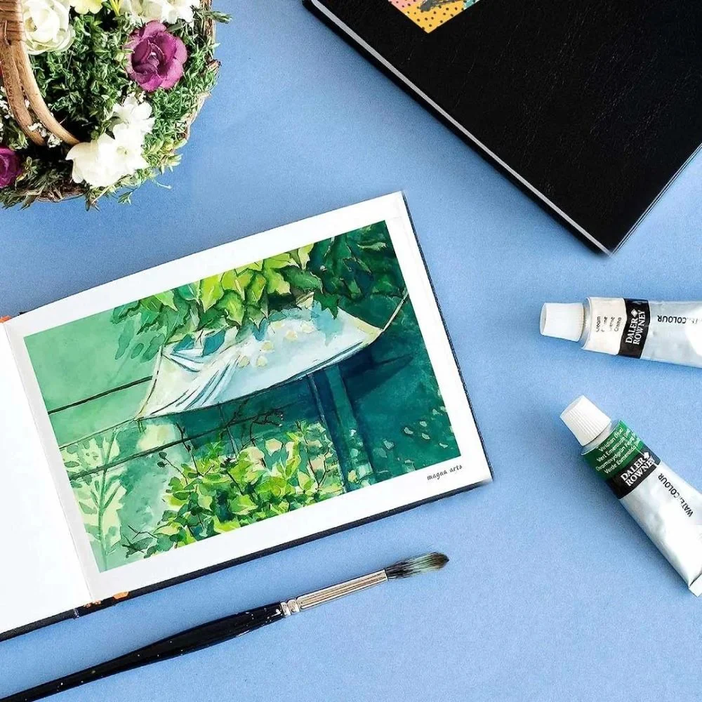 Artella Mix Media Sketchbook A6 Size 250gsm 32 Sheets For Acrylic Oil & Watercolor - Image 4