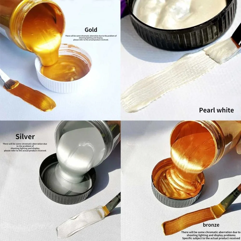 Artella Permanent Metallic Paste Pack of 6 - Image 2
