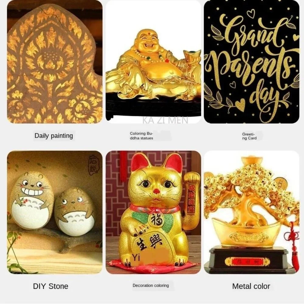Artella Permanent Metallic Paste Pack of 6 - Image 3