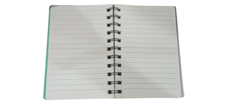 Astronaut Planet Gold Foiled Spiral Notebook 3D - Journal A6 - Image 3