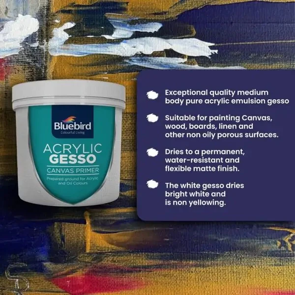 Bluebird Acrylic White Gesso - Image 11