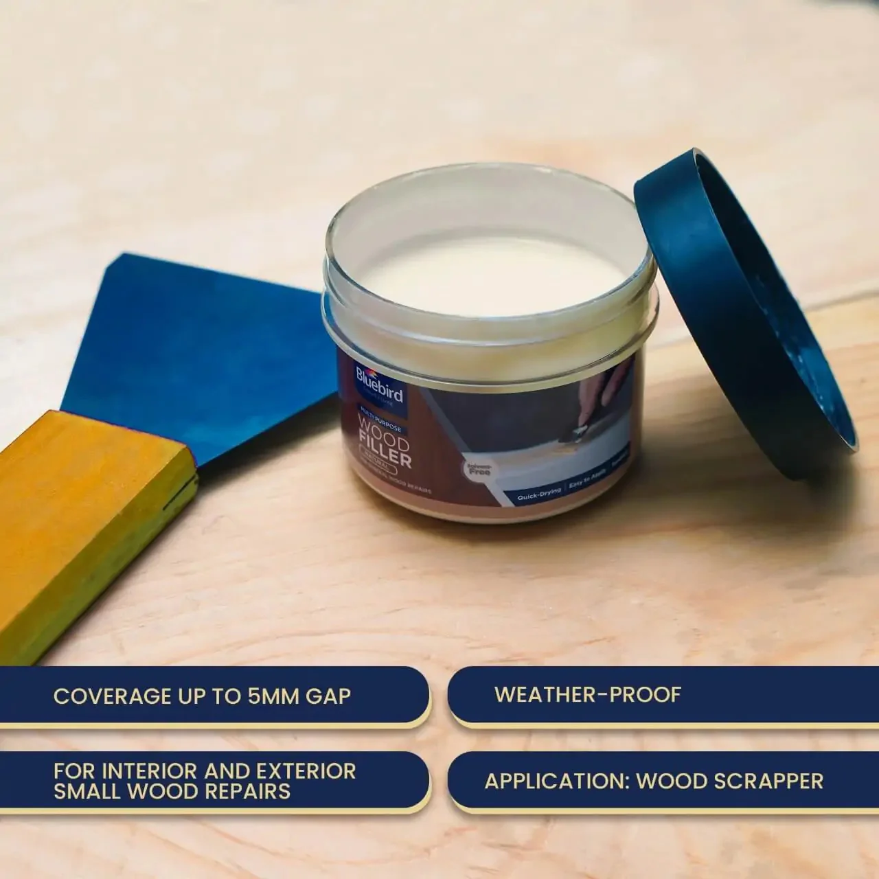 Bluebird All-Purpose Wood Filler 225gms - Image 6