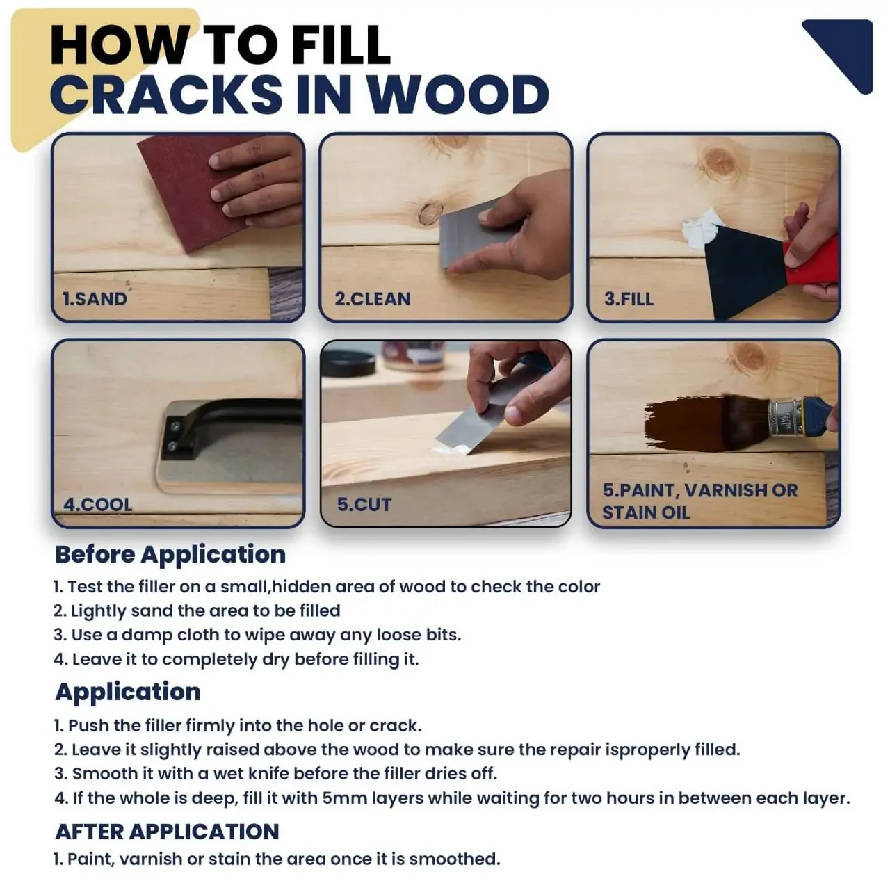 Bluebird All-Purpose Wood Filler 225gms - Image 7