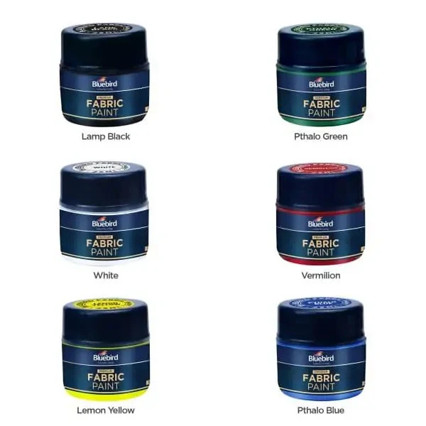 Bluebird Fabric Paints 25 ml – Set of 6 - Image 5