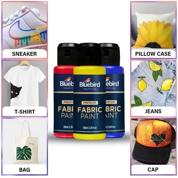 Bluebird Fabric Paints Solid Shades 100 ml - Image 2