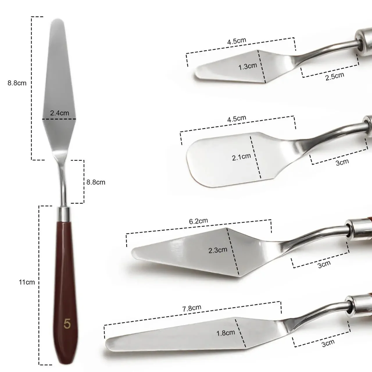 Bluebird Palette Knives – Set of 5 - Image 3