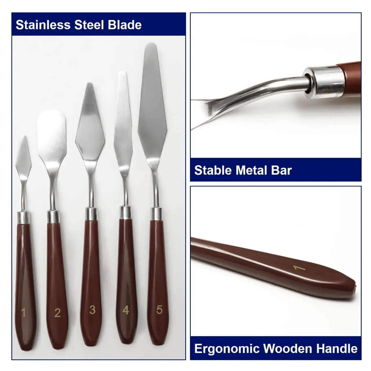 Bluebird Palette Knives – Set of 5 - Image 4