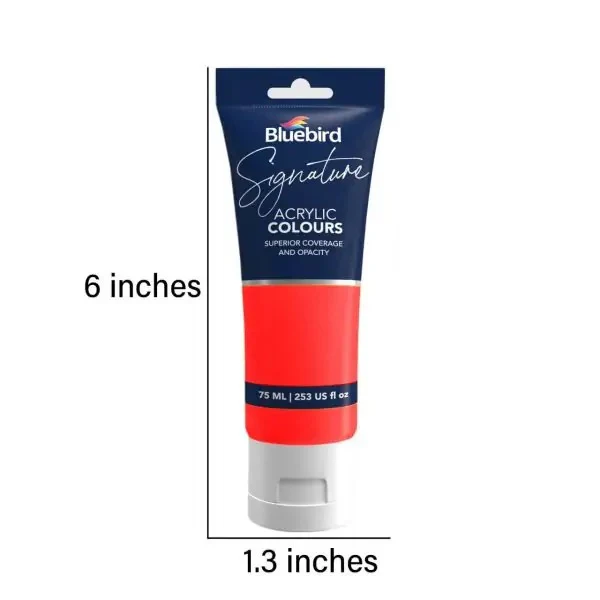 Bluebird Signature Acrylic Colours – 75 ml – Set of 6 NEON - Image 7