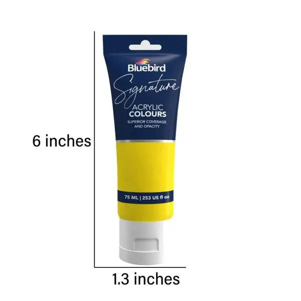 Bluebird Signature Acrylic Colours – 75 ml – Set of 6 PRIMARY - Image 7