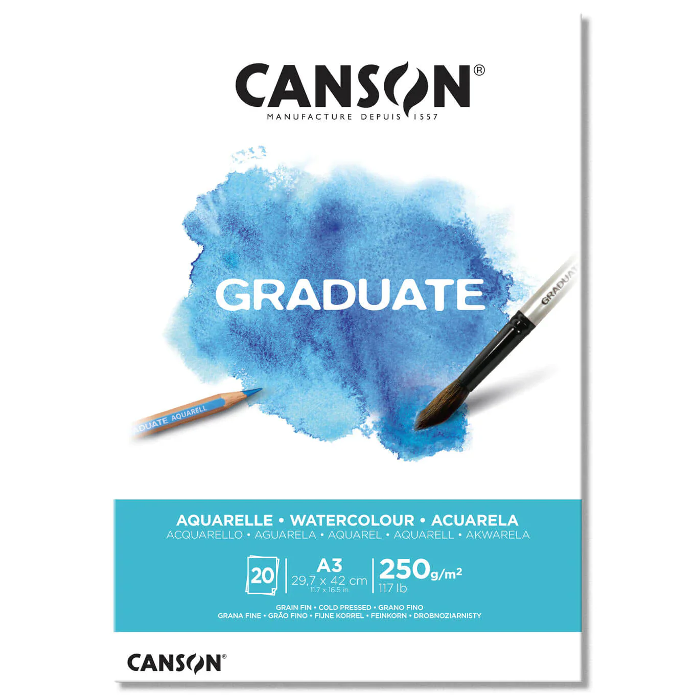 Canson Graduate Watercolor Pad 250 gsm - Image 2