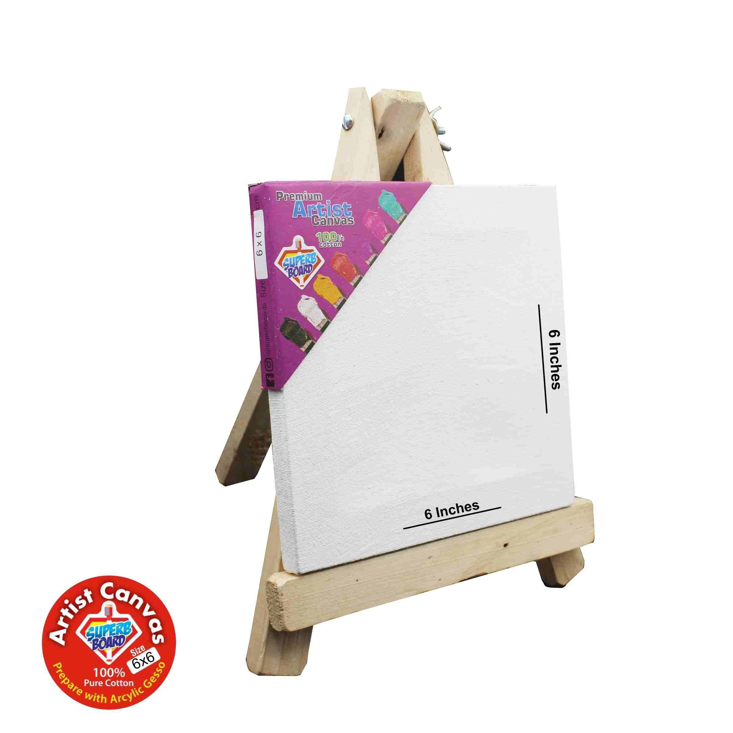 Canvas Board with Wooden Stand - Image 2