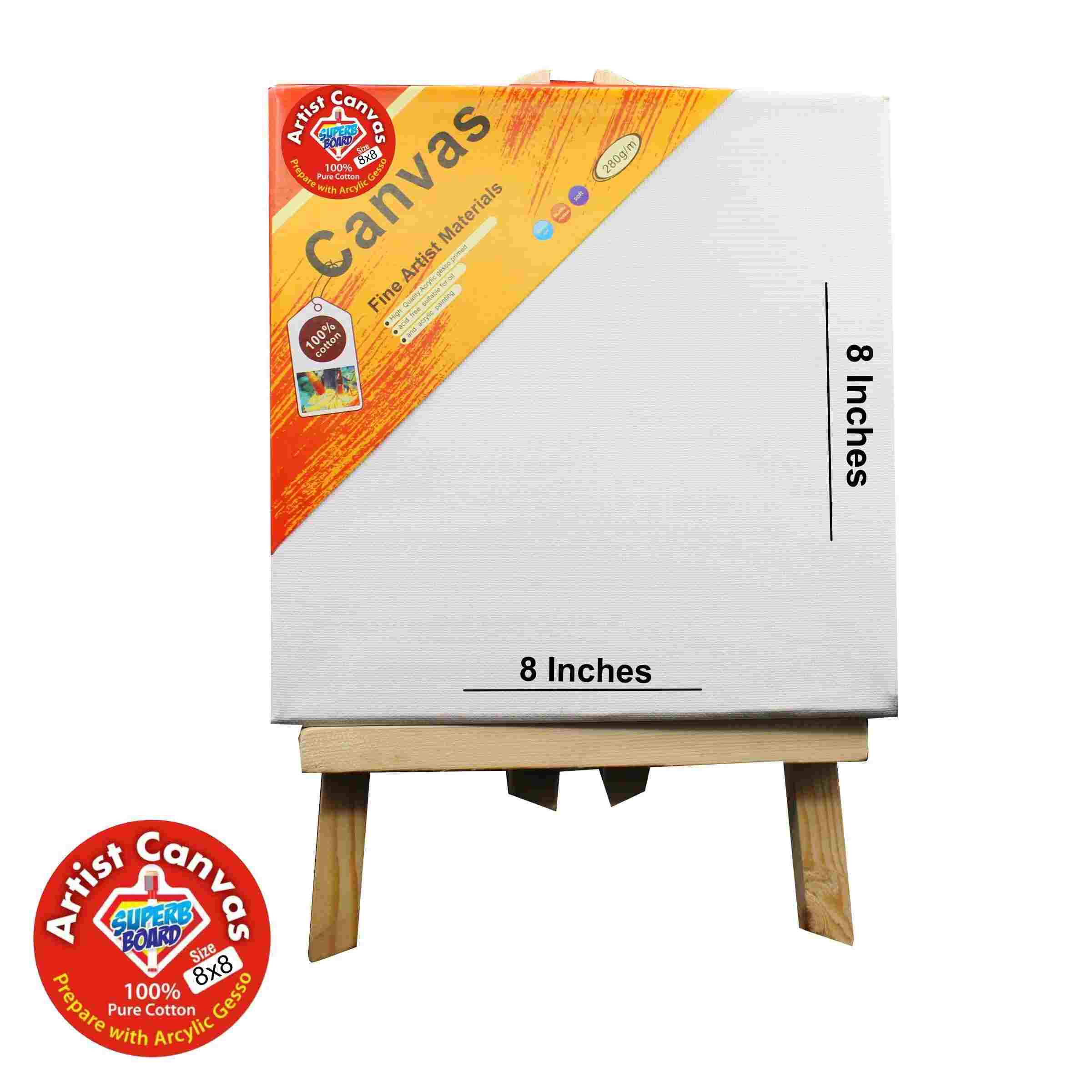 Canvas Board with Wooden Stand - Image 3