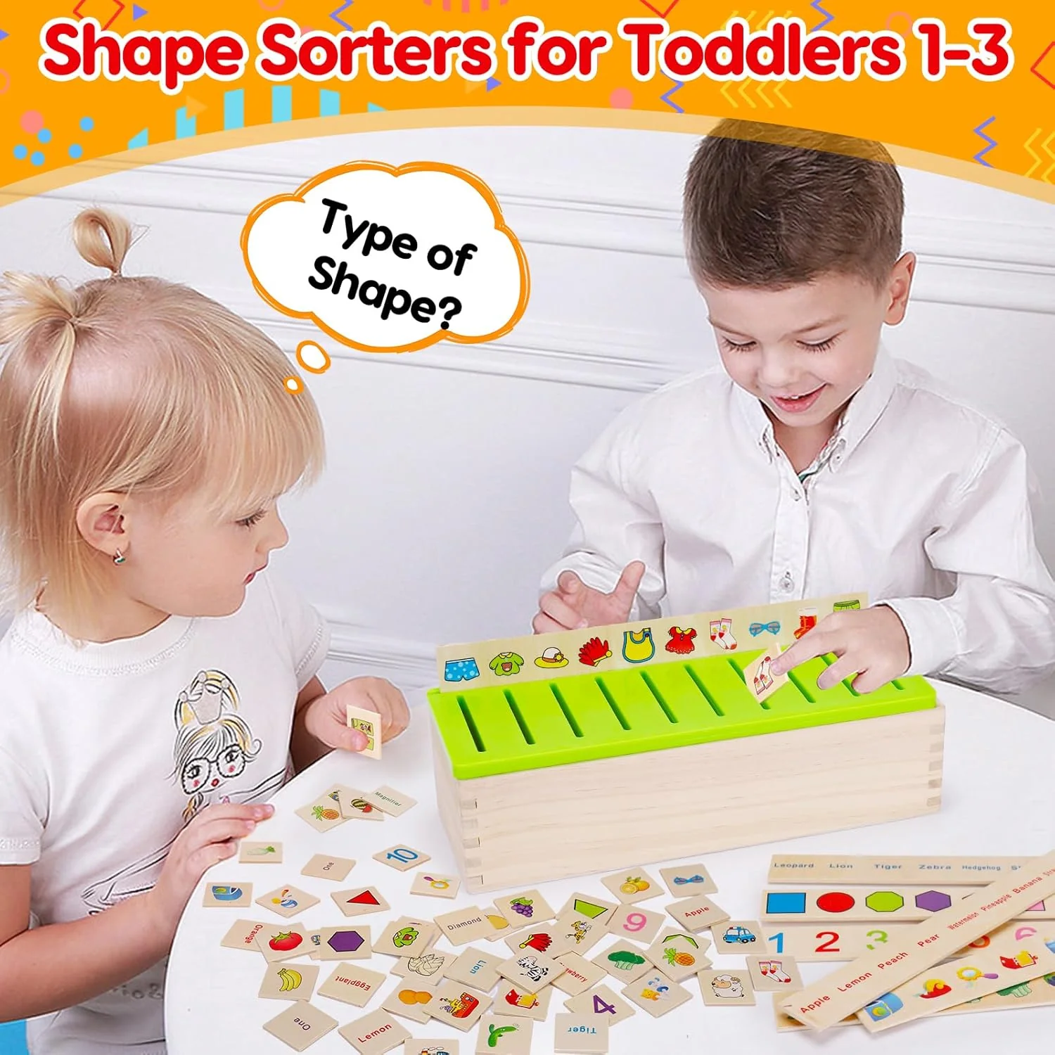 Children’s Educational Toy Early Learning Knowledge Classification Box - Image 4