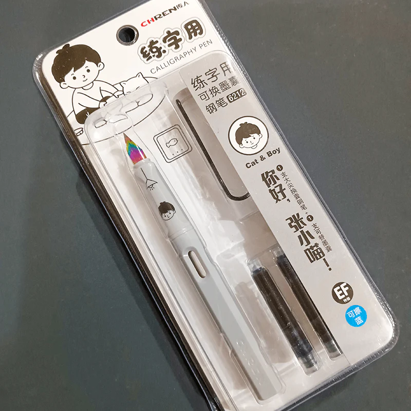 Chren Cat Boy Cute Fountain Pen Set With Refill Ink - Image 3
