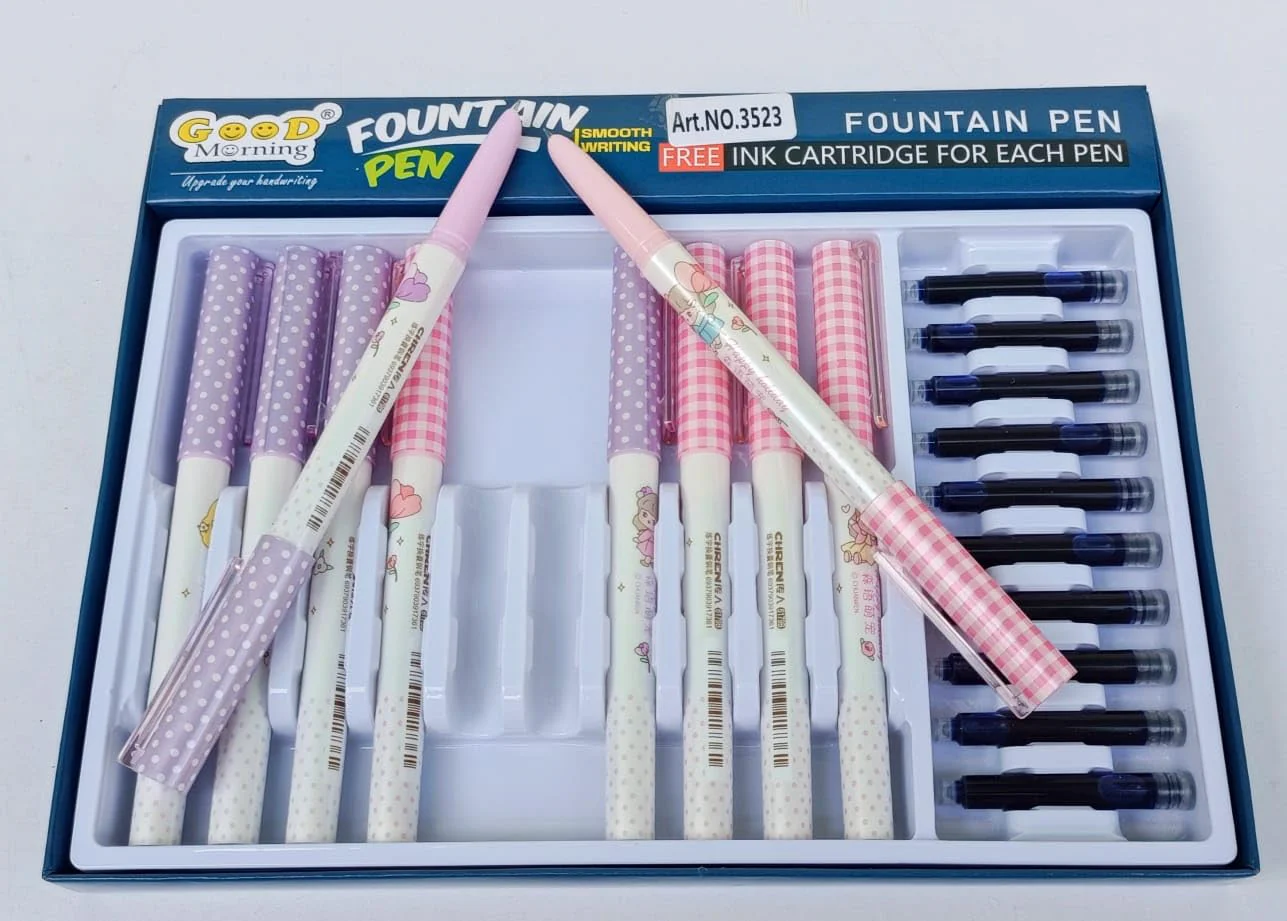 Chren Happy Holiday Cute Fountain Pen With Cartridge 1Pc - Image 4