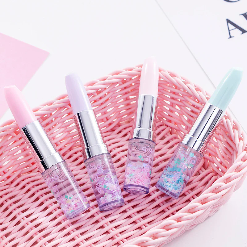 Cool Glitter Candy Color Lipstick Shape Gel Pen - Image 3