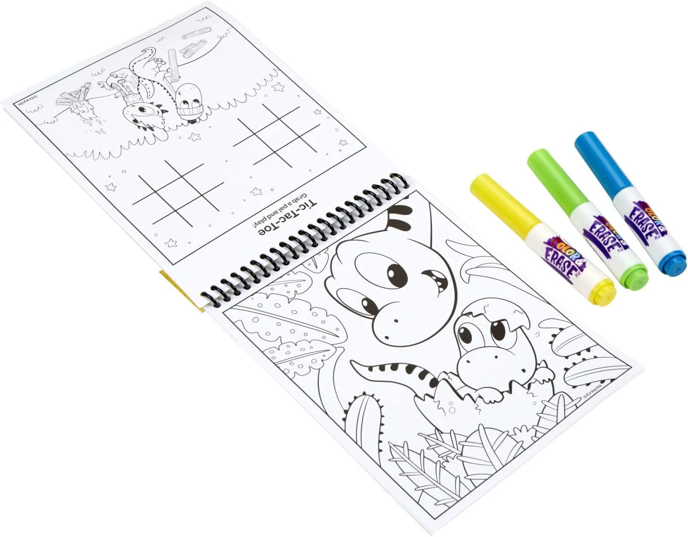 Crayola Dinosaur Color and Erase Reusable Activity Pad with Markers 811491 - Image 3