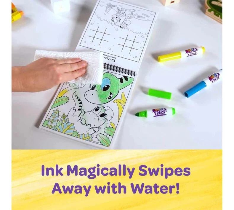 Crayola Dinosaur Color and Erase Reusable Activity Pad with Markers 811491 - Image 5