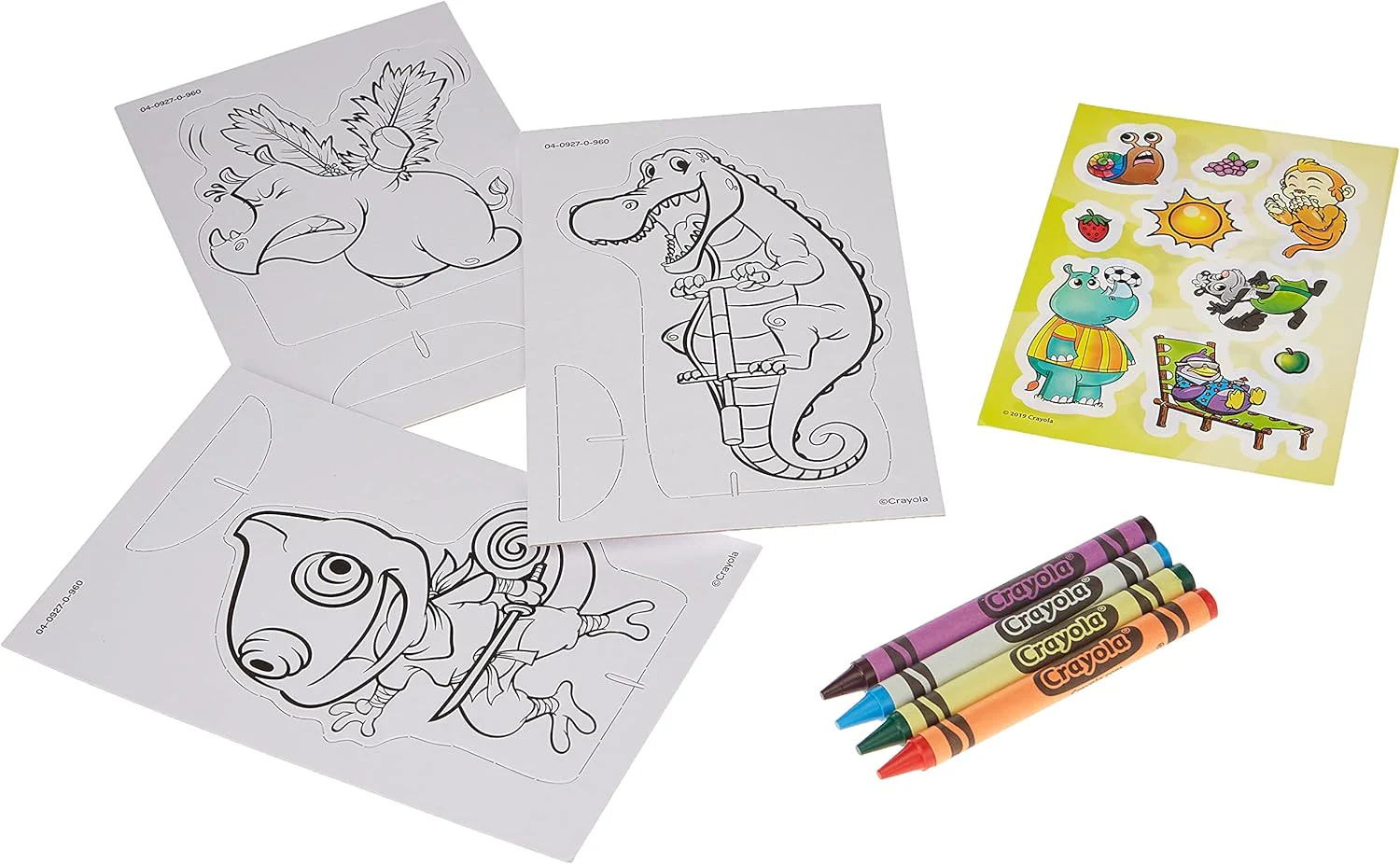Crayola Pop-out Strange Safari Coloring Book Crayons 040927 - Image 2