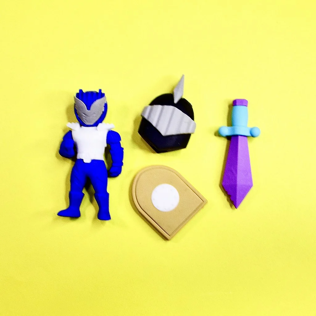 Cute 3D Cartoon Fancy Eraser for Kids 4Pcs Set - Image 3