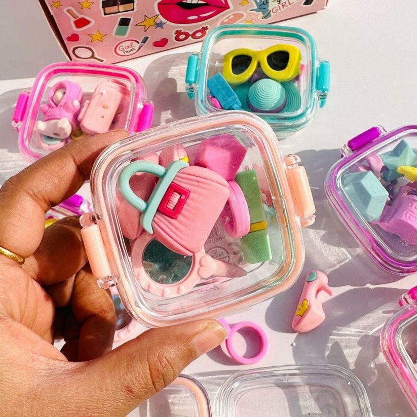 Cute 3D Girl Fashion Erasers - Image 3