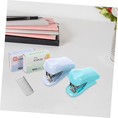 Cute Mini Stapler with stapler pin DL0582- Multicolor - Image 2