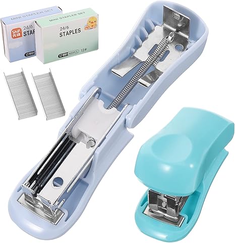 Cute Mini Stapler with stapler pin DL0582- Multicolor - Image 3