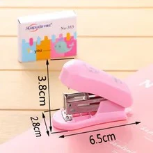 Cute Mini Stapler with stapler pin DL0582- Multicolor - Image 7