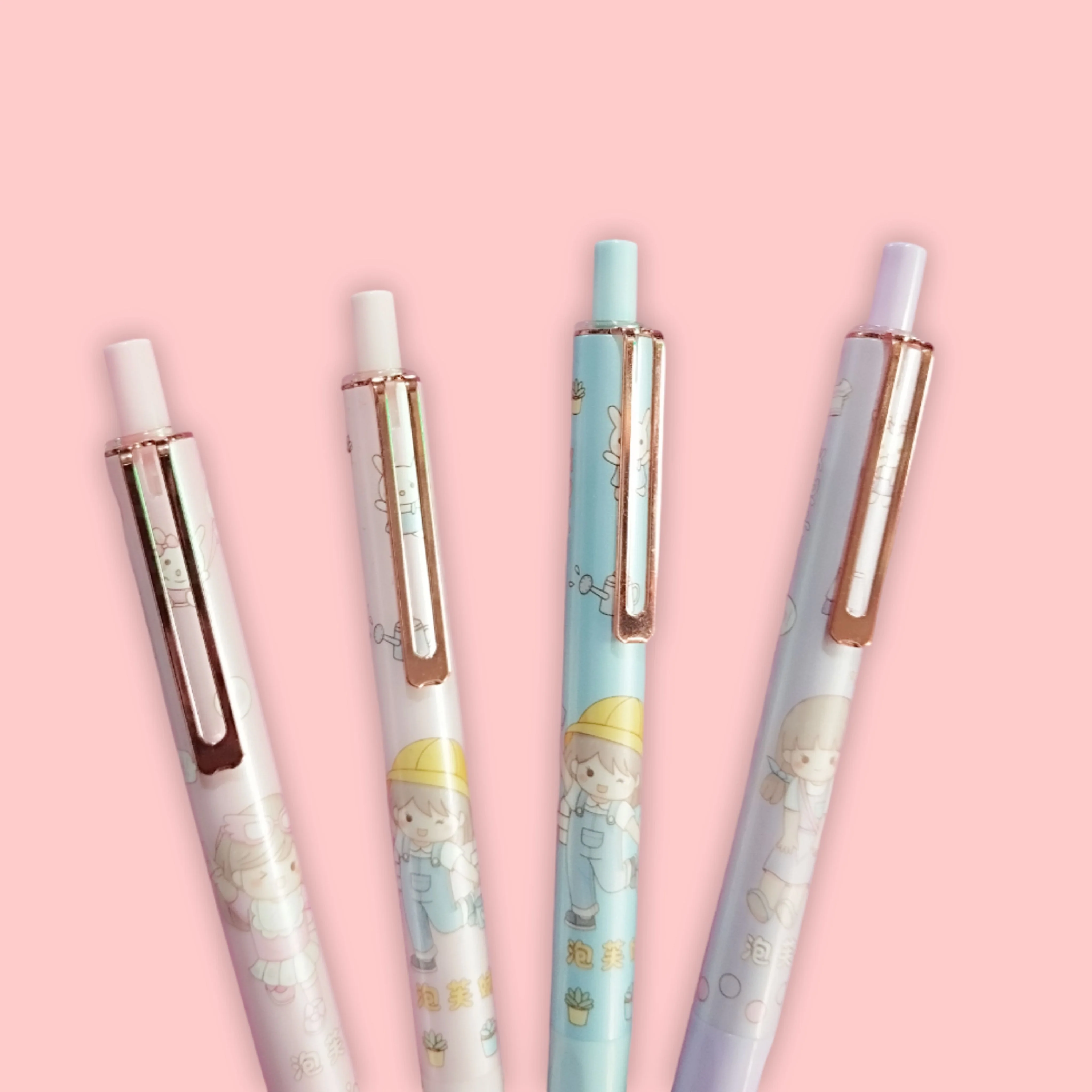 Cute Push Button Press Type Fountain Pen