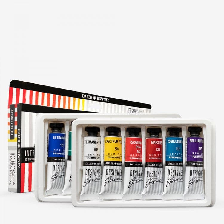 Daler Rowney Designers Gouache Professional Set of 6x15ml - Image 3
