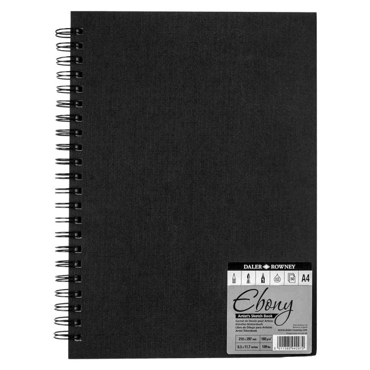 Daler Rowney Ebony Hardback Spiral Sketchbook - Image 4