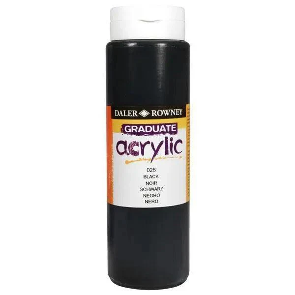 Daler Rowney Graduate Acrylic Jar 500ml - Image 3