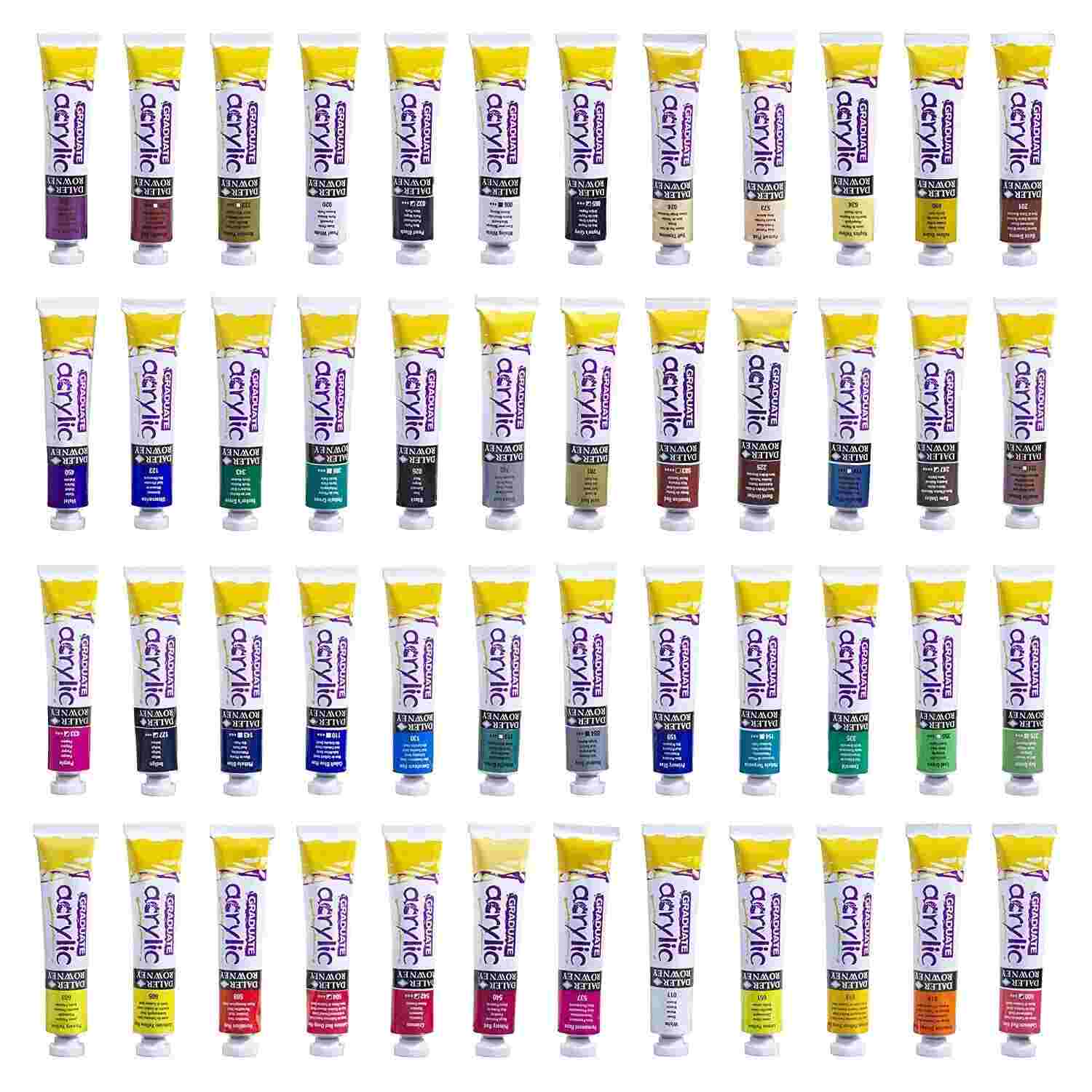 Daler Rowney Graduate Acrylic Paints 22ml Set of 48 - Image 2