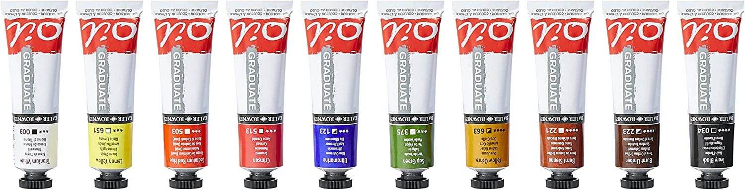 Daler Rowney Graduate Oil Selection Set 38ml Set of 10 - Image 3