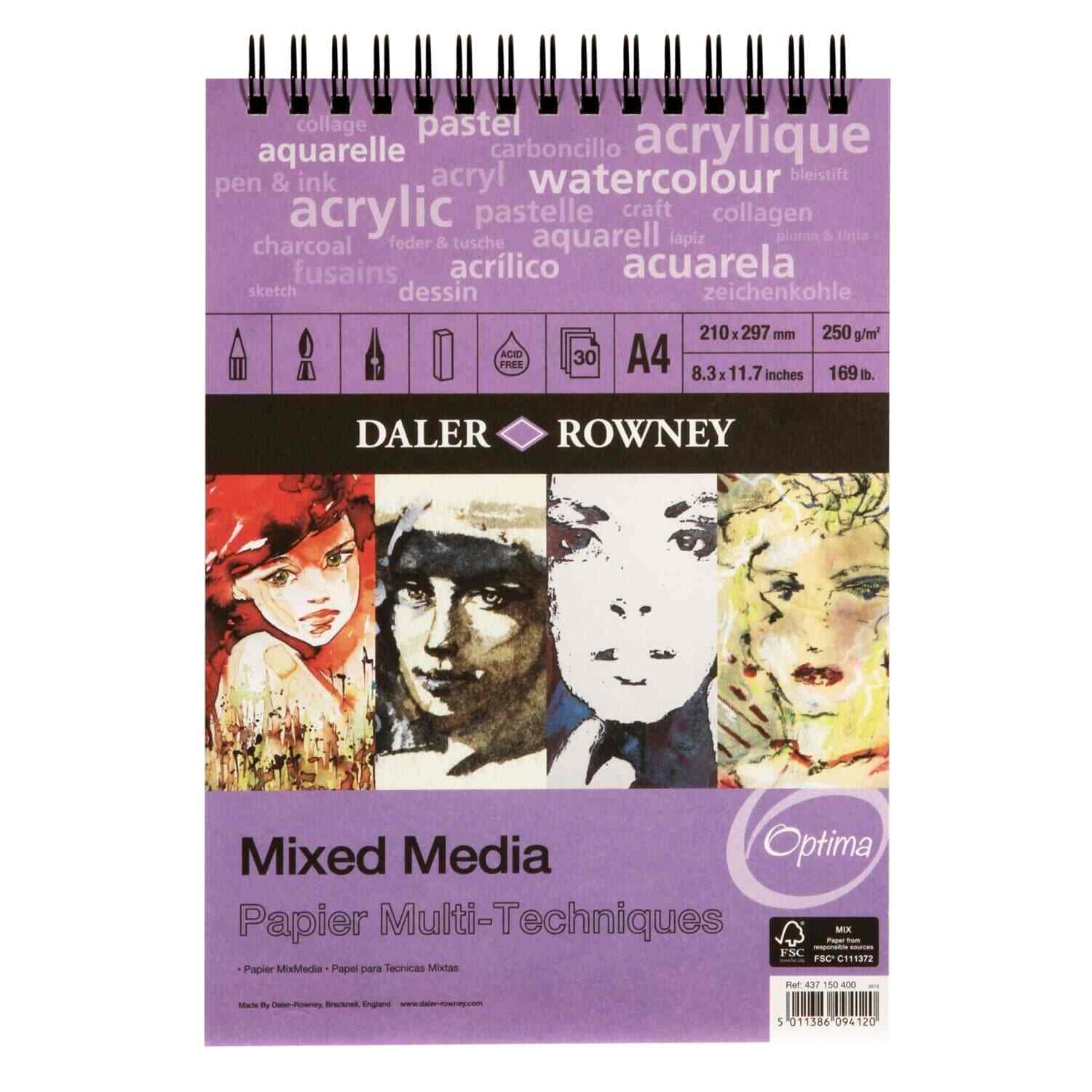 Daler Rowney Mixed Media Spiral Pad - Image 2