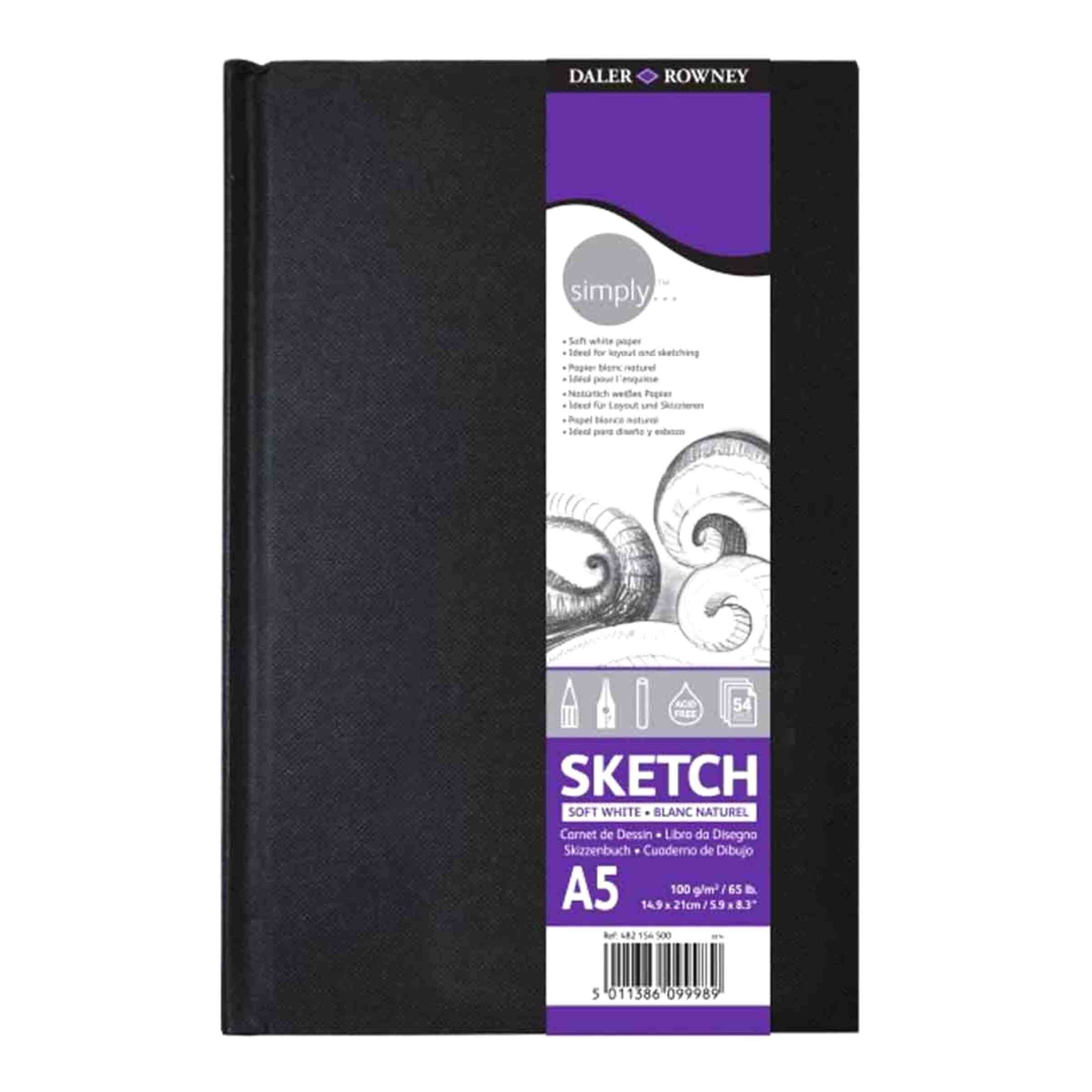 Daler Rowney Simply Hard Cover Sketchbook - Image 3