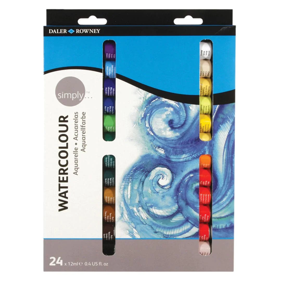 Daler Rowney Simply Watercolor Paint Tube Set - Image 3