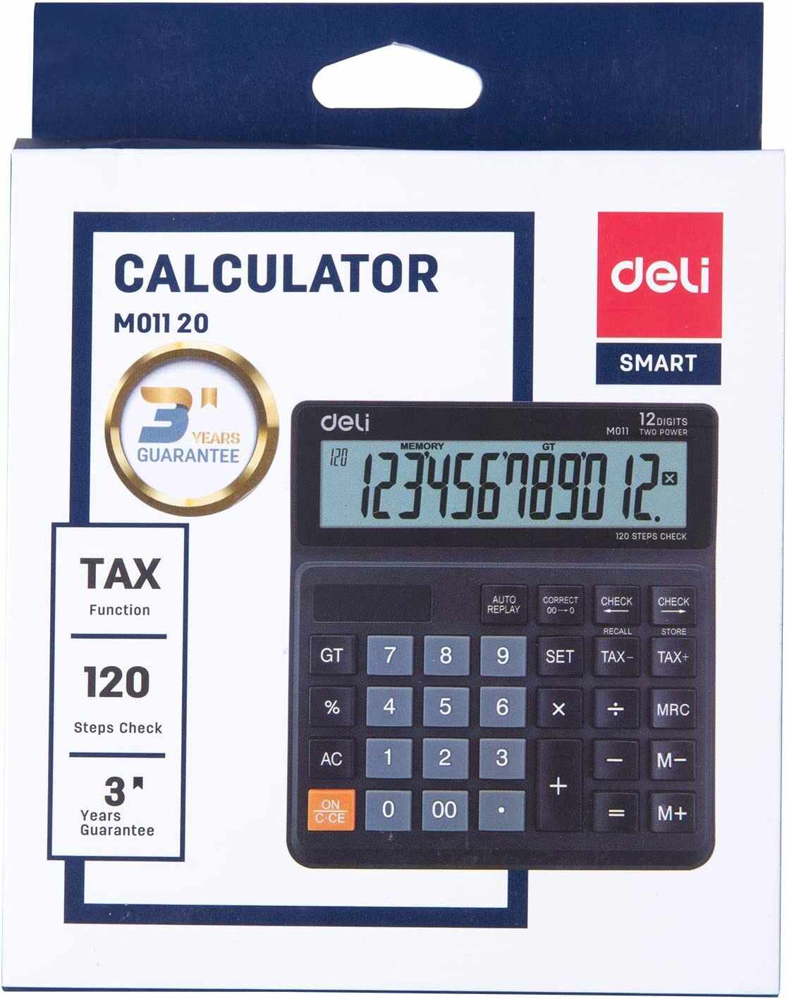 Deli 12 Digits Desktop Calculator EM01120 - Image 4