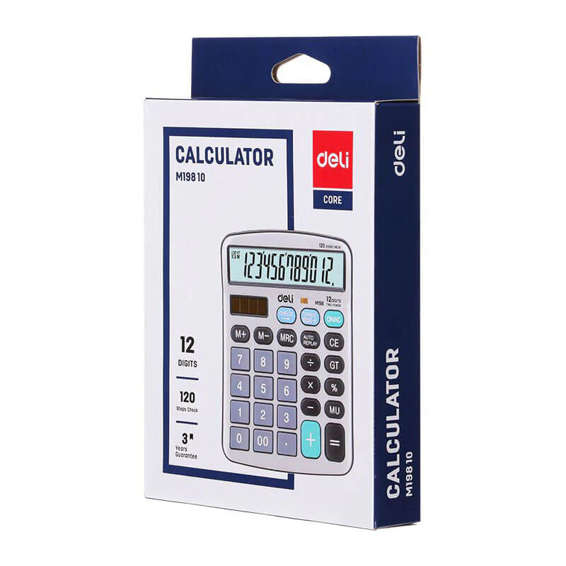 Deli Calculator 12-Digit Metal EM19810 - Image 2