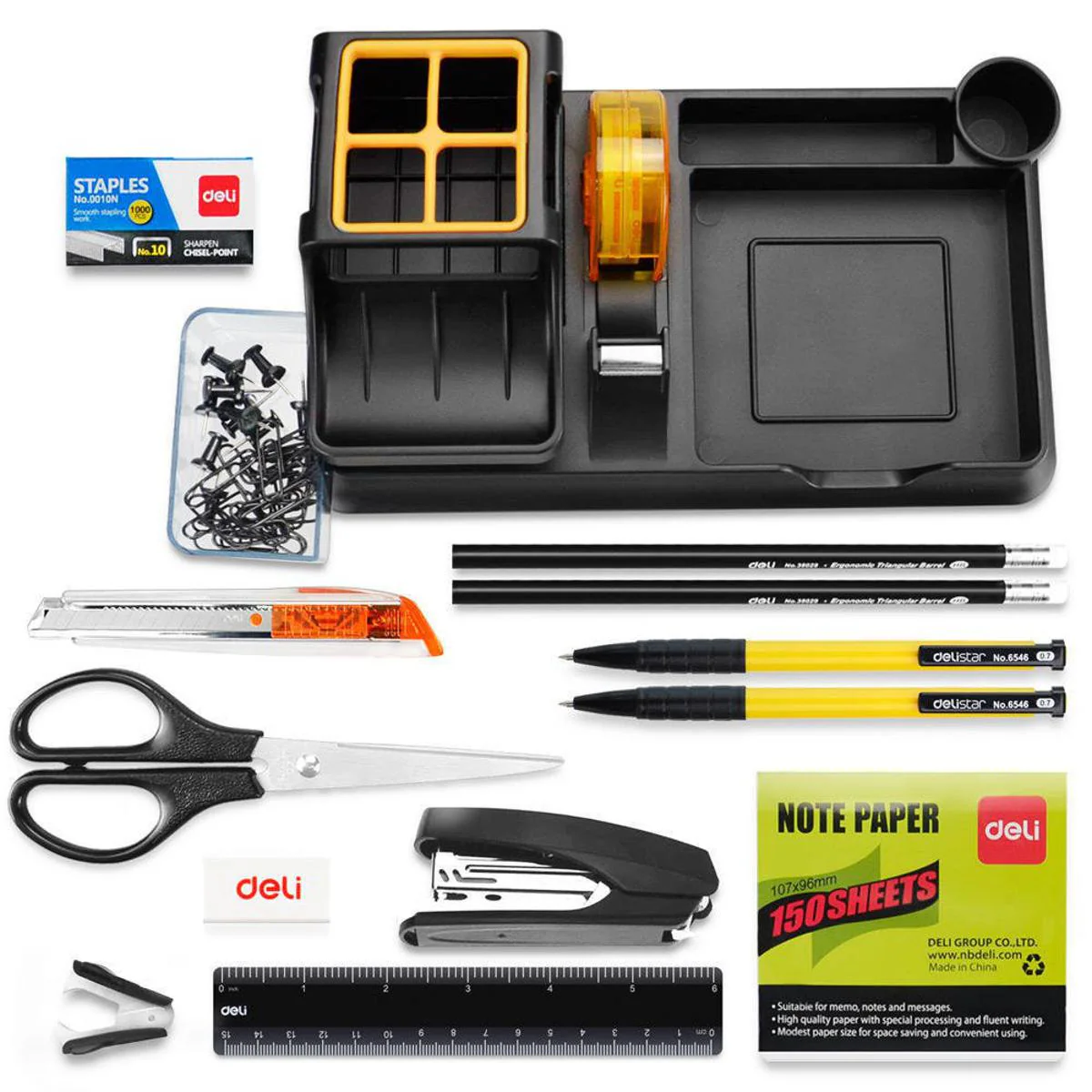 Deli Office Desk Organizer 17Pcs Set - Image 3